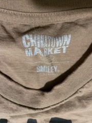 Chinatown Market Smiley Tee Men’s Short Sleeve Brown T-Shirt Size XL