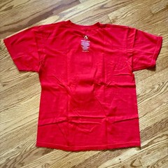VINTAGE Y2K Mighty Atom Astro Boy Holographic Red T-shirt Size Large