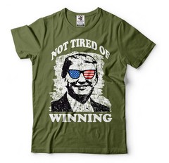 Trump Not Tired Of Winning Shirt Funny Trump Shirts Conservative Republican Tees