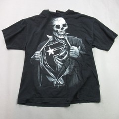 Famous Stars & Straps Men’s XL Black Skeleton Skull Graphic Print T-Shirt FMS