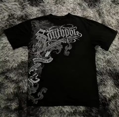Mens Y2K Gothic Graphic T Shirt Streetwear South pole Tee Top