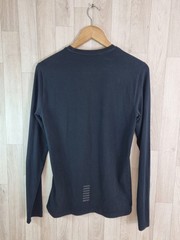 EA7 Armani Men’s Slim Fit XS Long Sleeve Black Fitted Strecth T-shirt
