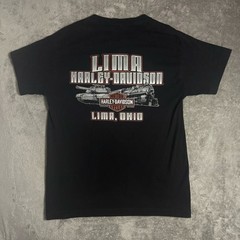 Harley-Davidson FTW Lima Ohio T-Shirt Mens L Black Dealer Motorcycle Graphic Tee