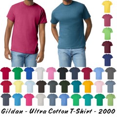 Gildan Men Ultra Cotton & Blends T-Shirt Classic fit Up To 5XL 2000