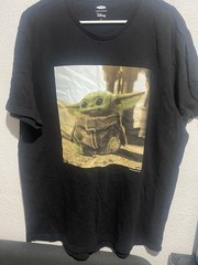 Old Navy Star Wars Grogu Graphic Print Men’s Crew Neck T-Shirt Black XL