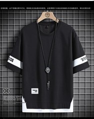 Hip Hop Oversize T-Shirt Loose Casual Men’s Streetwear Black White Short Sleeves