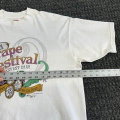 Vintage Lodi Grape Festival T Shirt Wine California XL White Fruit of the Loom