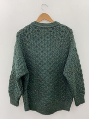 Other Brands: Claudnit Knit Sweater (Thick), XL, Wool, Green, Solid Color