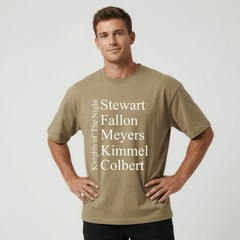 Knights of The Night Late Night Talk Show Oversize Cotton Tee