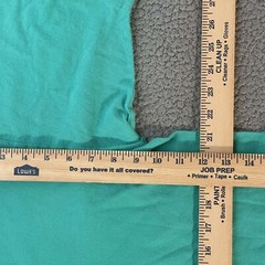 VINTAGE Cal Cru Mens Large Teal Short Sleeve Basic T-Shirt Single Stitch Blank