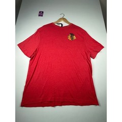 Fanatics Mens NHL Chicago Blackhawks Graphic T Shirt XL Orange Red Hockey NWT