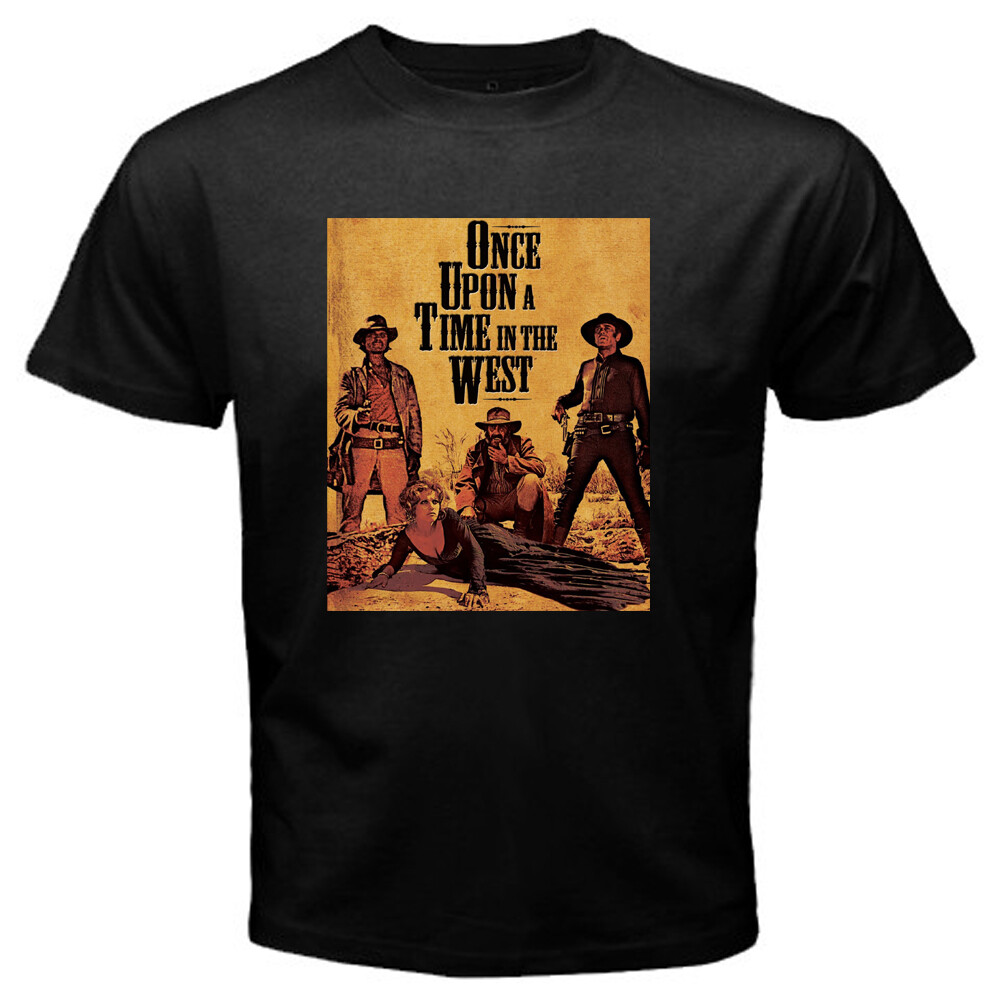 Once Upon a Time in the West Movie Logo Men’s Black T-Shirt Size S to 3XL