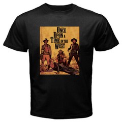 Once Upon a Time in the West Movie Logo Men’s Black T-Shirt Size S to 3XL