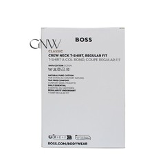 BOSS MEN CREW NECK SS LOGO T SHIRT 3 PACK ORGANIC COTTON Colour BLUES Was £45