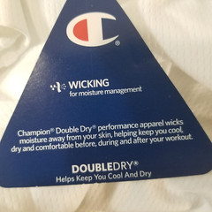 Champion shirt men’s medium white short sleeve double dry NEW