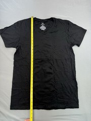 George Comfort Cotton T Shirt Short Sleeve Men’s Medium 38-40 Black V-NECK NEWW