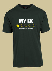UNISEX MEN WOMENS TEE TSHIRT MY EX PARTNER BOYFRIEND GIRLFRIEND WIFE HUSBAND