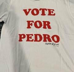 Vote For Pedro White/Black Men’s Ringer T-Shirt Size 2X