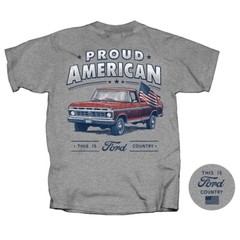 Joe Blow T’s Ford Truck Proud American Men’s Gray T-Shirt 6th Gen 1976 F Series