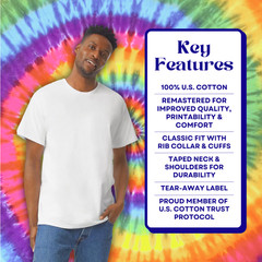 Tie Dye Shirt | Rainbow DNA Honeycomb | Handmade | Unisex | Tall | Women’s