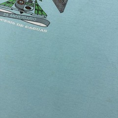 Vintage 80s Jesus Church T Shirt Size XL (Fits Smaller) Blue