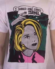 vintage 80s 90s rare Roy Lichtenstein Israel Theme T-Shirt Pop Art sz M