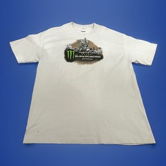 Monster Energy AMA Supercross T-Shirt 2015 FIM World Championship X-LARGE Gray