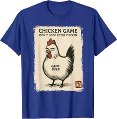 Funny Japanese Art Chicken Game Graphic Tee Men Women Teens T-Shirt