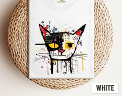 Graffiti Cat Art Shirt, Trendy Cat Shirt, Funny Cat Shirt, Graffiti Style Graphi