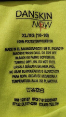 Danskin Now Women Yellow Shirt Top XL/XG 16-18