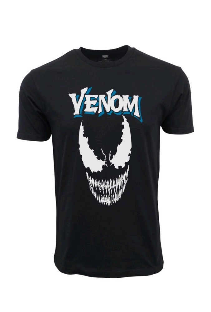 MARVEL VENOM FACE GRAPHIC T SHIRT
