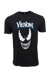 MARVEL VENOM FACE GRAPHIC T SHIRT