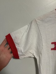 Vintage 1980s Paper Thin Chevrolet GM Parts Ringer T-Shirt Size Medium USA