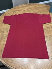 Vintage 90s BVD Men’s Medium Maroon Red Blank Single Stitch Pocket T Shirt