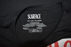 Scarface Mens Scarface Movie Poster Graphic Black Shirt NWT 2XL (50-52)