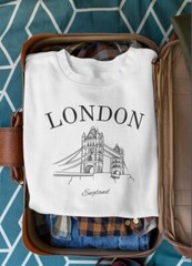 London T-Shirt, England Shirt, London Bridge, Travel London, Gift – SIZE L