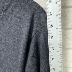 Jachs New York Tribeca Waffle Print Henley Shirt Long Sleeve Charcoal Gray S