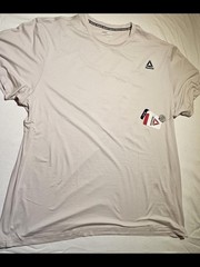 Reebok Men’s Pale Pink Athletic Tee