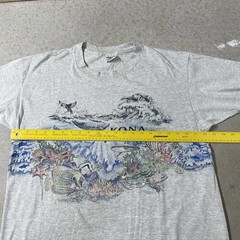 Vintage Nature Shirt XL San Segal Wrap Around Animal Sea Ocean Single Stitch Art