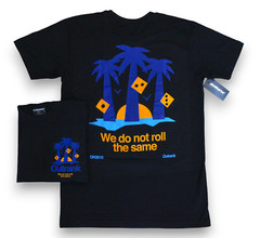 OUTRANK “WE DO NOT ROLL THE SAME ” SNEAKER T-SHIRT NB 1906R Medusa Azul