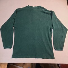 Disney Store Tigger Waffle Knit Henley Shirt XL Green Long Sleeve Winnie Pooh