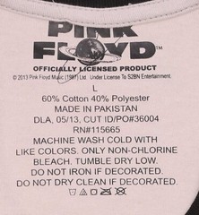 Men’s PINK FLOYD THE DARK SIDE OF THE MOON T-Shirt Long Sleeve Size: L