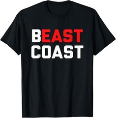 Beast Coast Novelty East Coast Gift T-Shirt