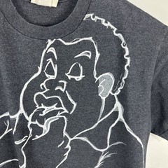 Vintage Fubu Platinum Fat Albert T Shirt XL Big Graphic Made in USA Gray Logo