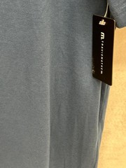 NWT Travis Mathew Beerly Beloved Golf Tee Shirt Men Medium Blue Graphic Crewneck
