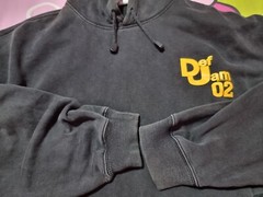 Vintage Def Jam 02 Recordings Hoodie Sweater Pullover Hip hop rap tee Size XXL
