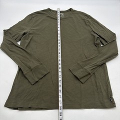Express Quality + Fit Long Sleeve T-shirt L Green 100% Cotton.#47265