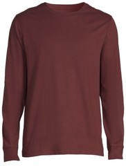 George Men’s Cotton Crewneck Tee with Long Sleeves, Size Small (34-36) NWT