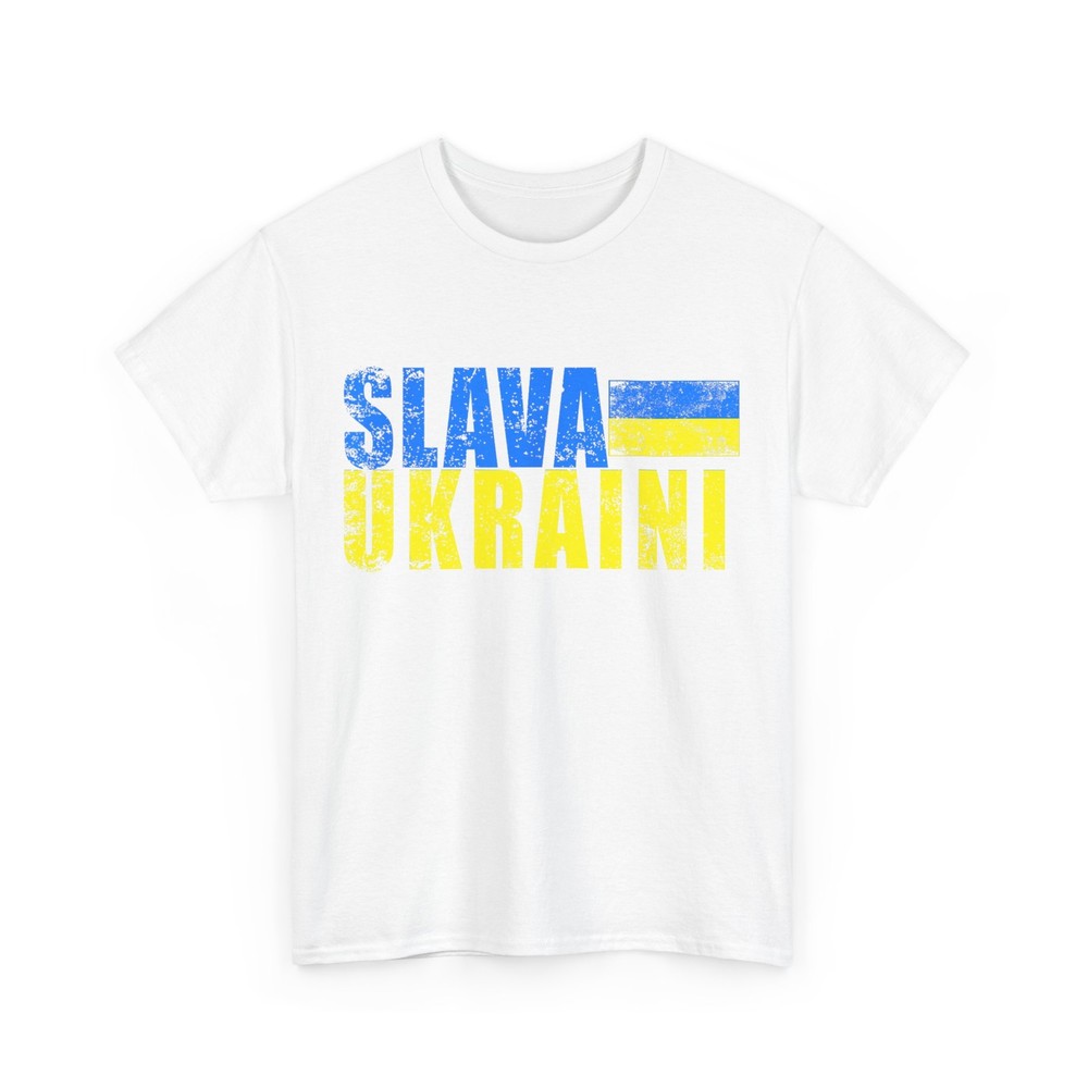 Ukraine T-shirt, SLAVA UKRAINI Ukrainian Flag Ukraine Support Shirt