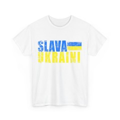 Ukraine T-shirt, SLAVA UKRAINI Ukrainian Flag Ukraine Support Shirt